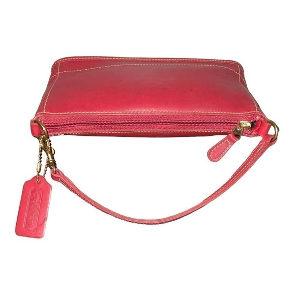 Coach Vintage Red Top-Handle Bleeker Demi-zip 9311 Made in the United States - Picture 8 of 16